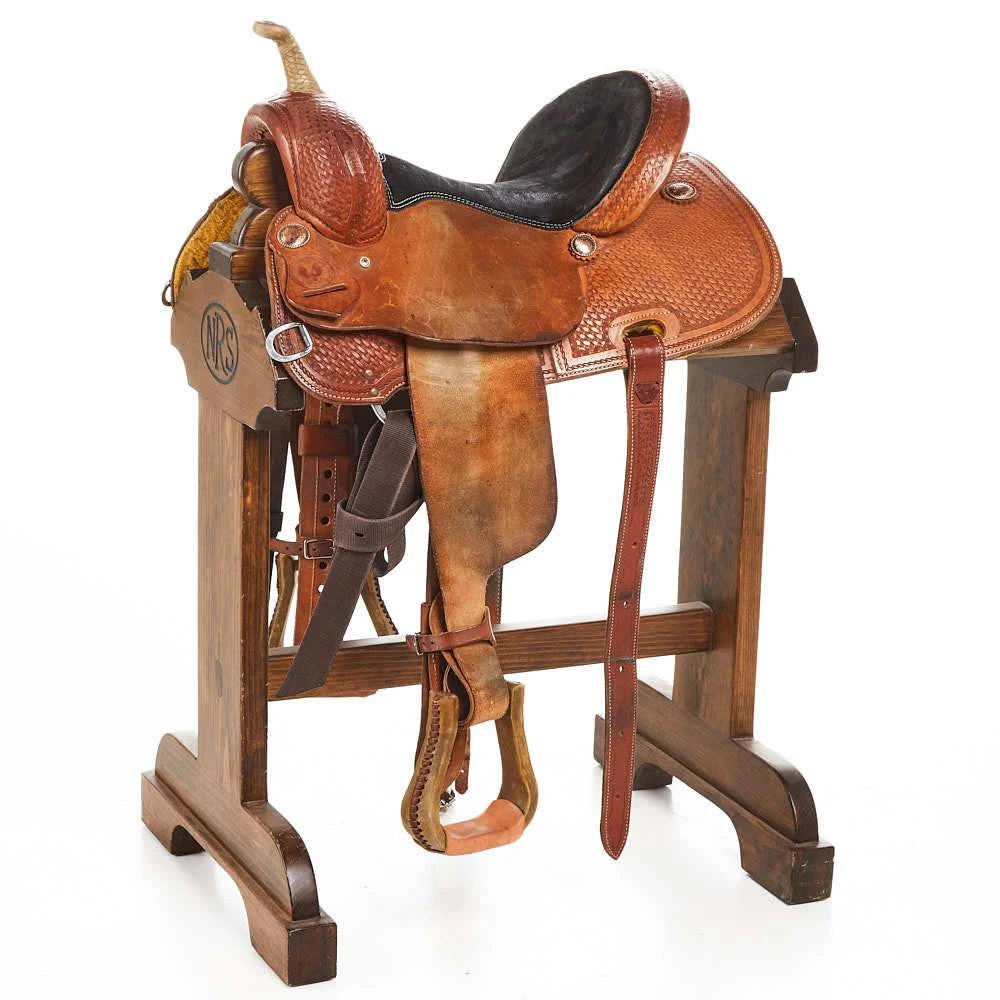 NRS Used 14.5in Hawkwood Barrel Saddle 1 NRS Used 14.5in Hawkwood Barrel Saddle