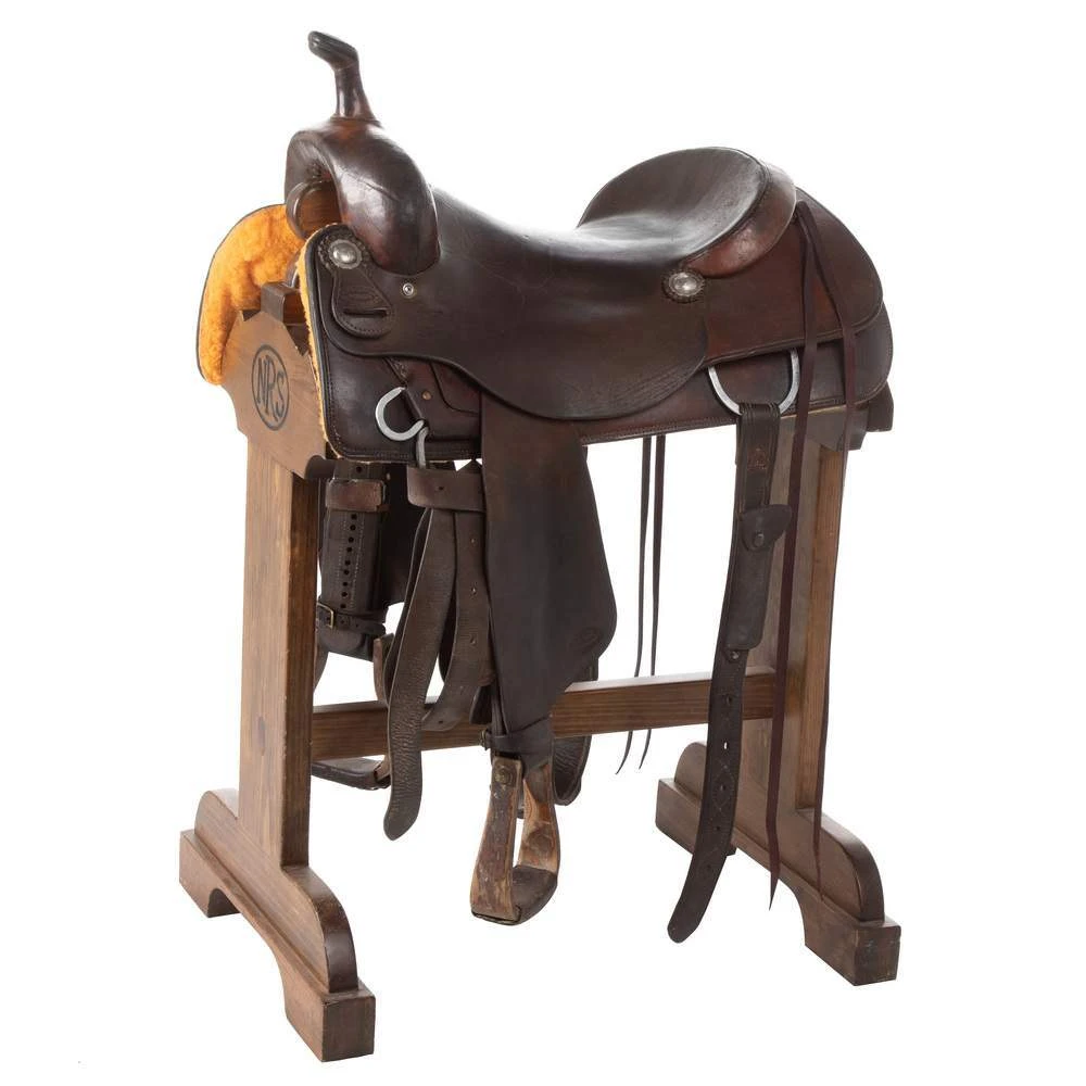 NRS Used 17in Ken`s Custom Cutting Saddle 1 NRS Used 17in Ken`s Custom Cutting Saddle