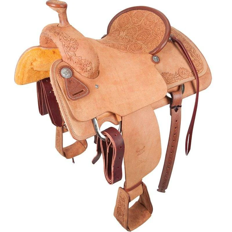 Cactus Saddlery Relentless Rough-Out Team Roper Saddle 1 Cactus Saddlery Relentless Rough-Out Team Roper Saddle