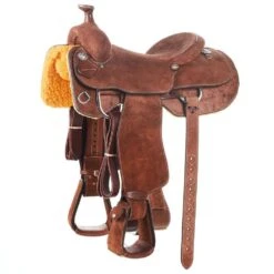 Alamo Saddlery Chocolate Roughout Team Roper