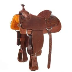 Martin Saddlery Martin Saddlery Weathered Antique Rust Suede Seat Team Roper