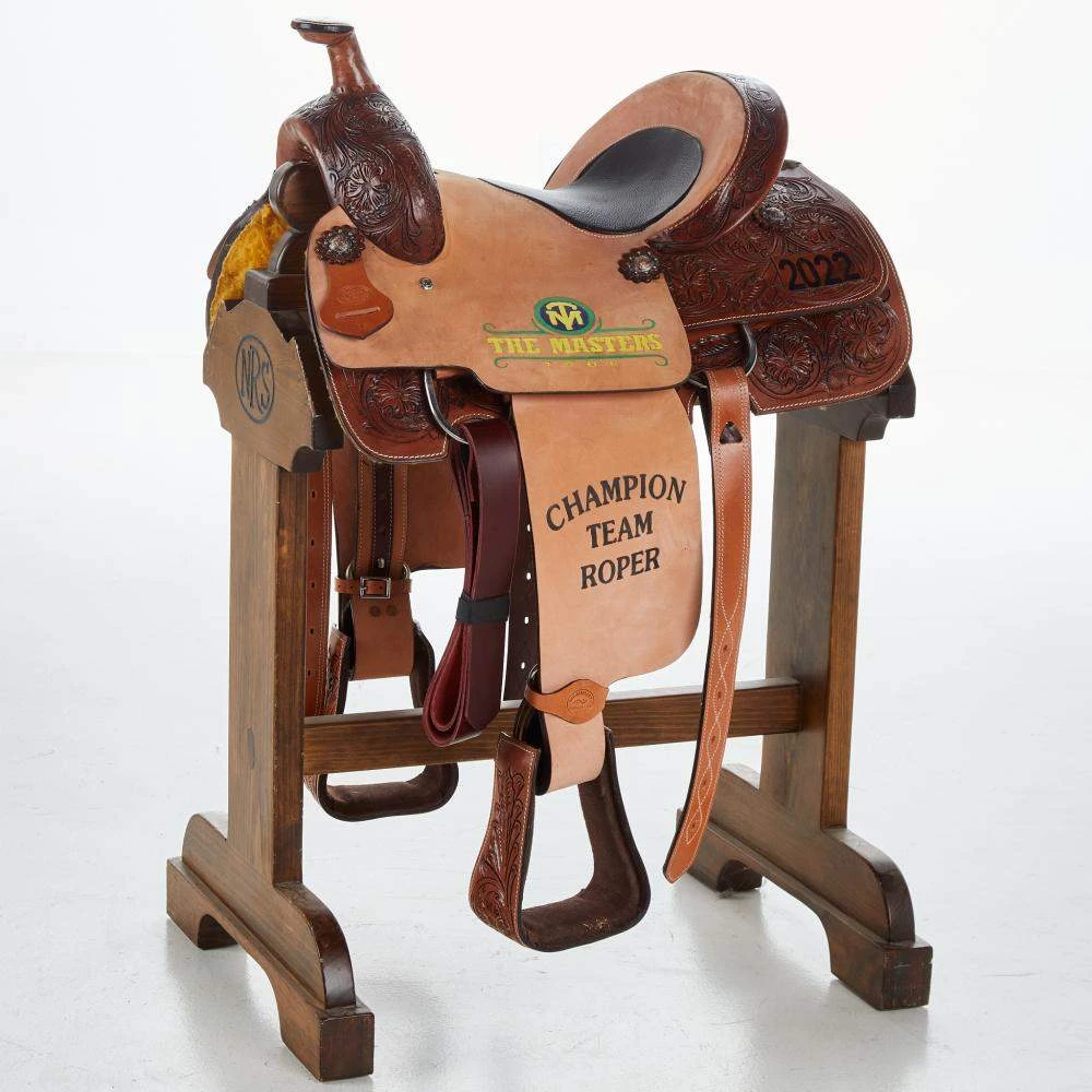 NRS Used 14.5in Rio Saddlery Trophy Team Roper 1 NRS Used 14.5in Rio Saddlery Trophy Team Roper
