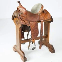 NRS Used 14.5in Double J Lynn Mackenzie Barrel Saddle