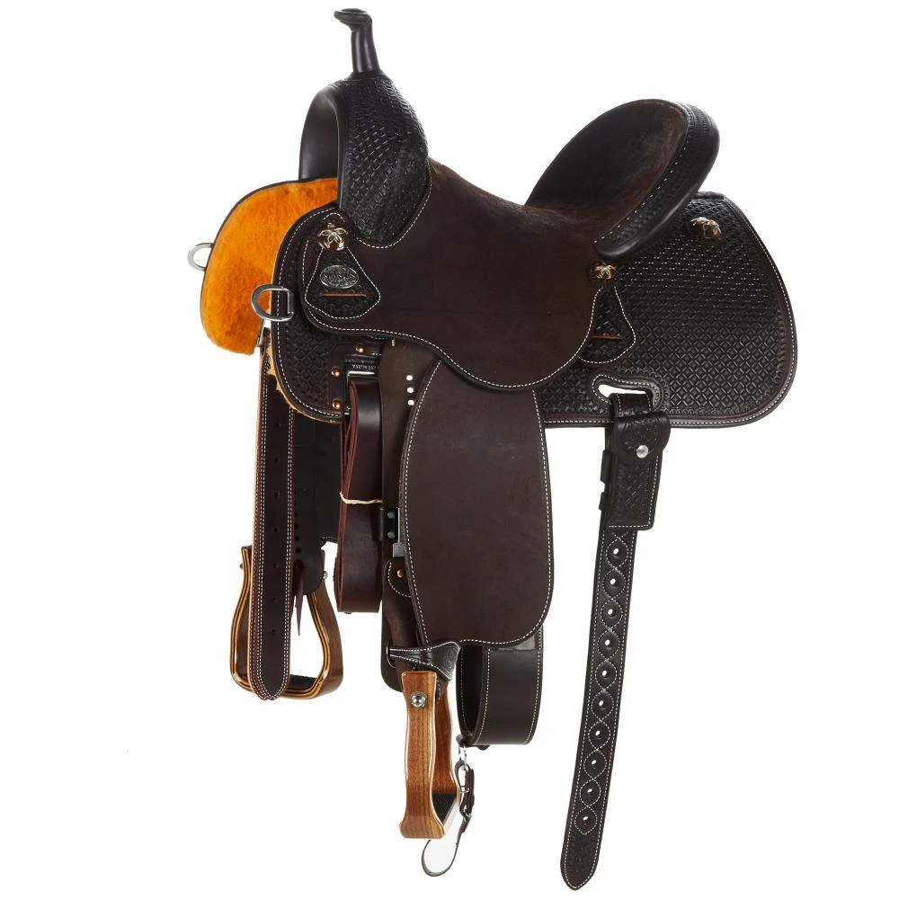 Martin Saddlery Martin Saddlery Chocolate 1/2 Breed Stingray Barrel Saddle 1 Martin Saddlery Martin Saddlery Chocolate 1/2 Breed Stingray Barrel Saddle