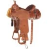 Tomahawk 3/4 Breed Floral Team Roper With Quilted Seat