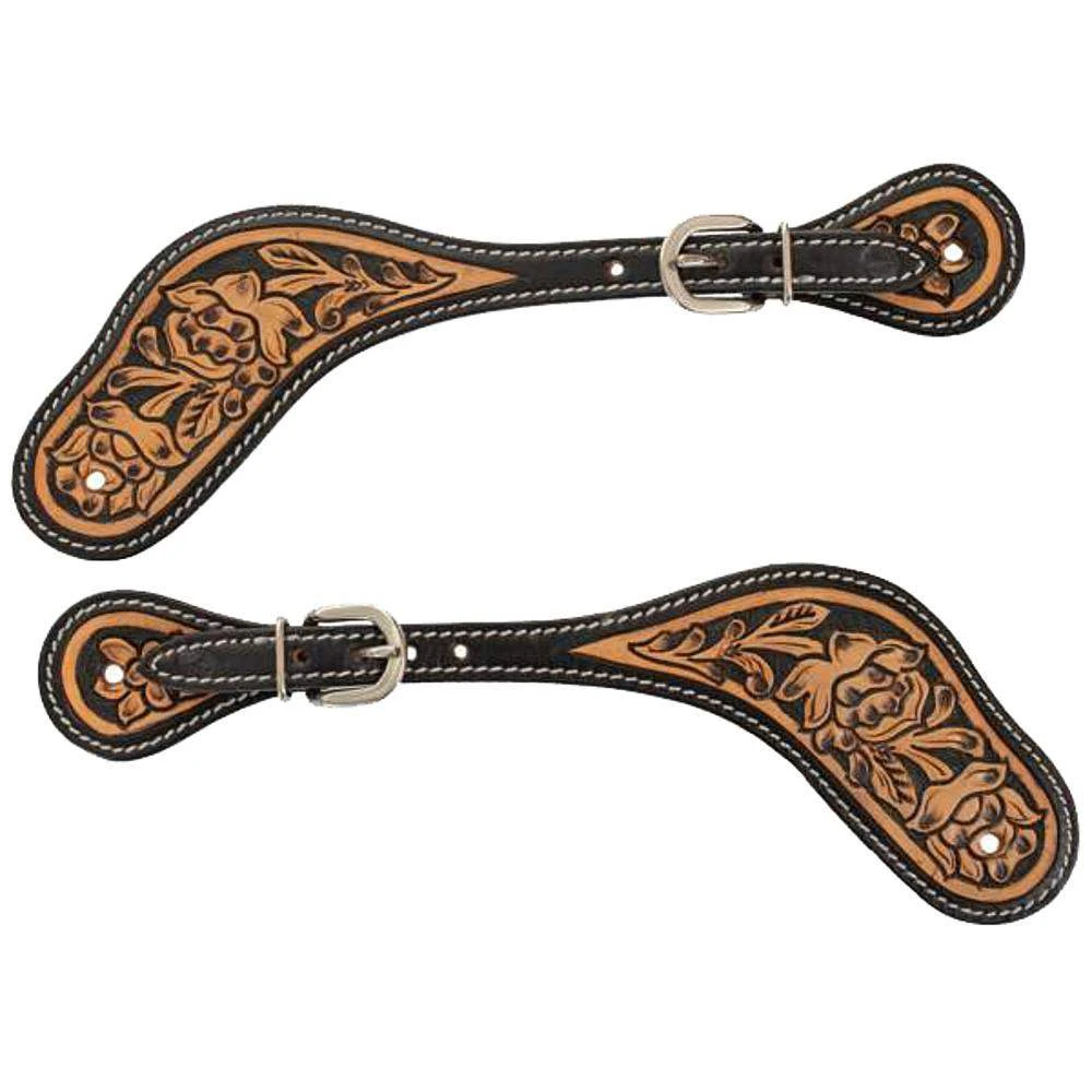 Reinsman Blooming Wild Men's Spur Straps 1 Reinsman Blooming Wild Men's Spur Straps