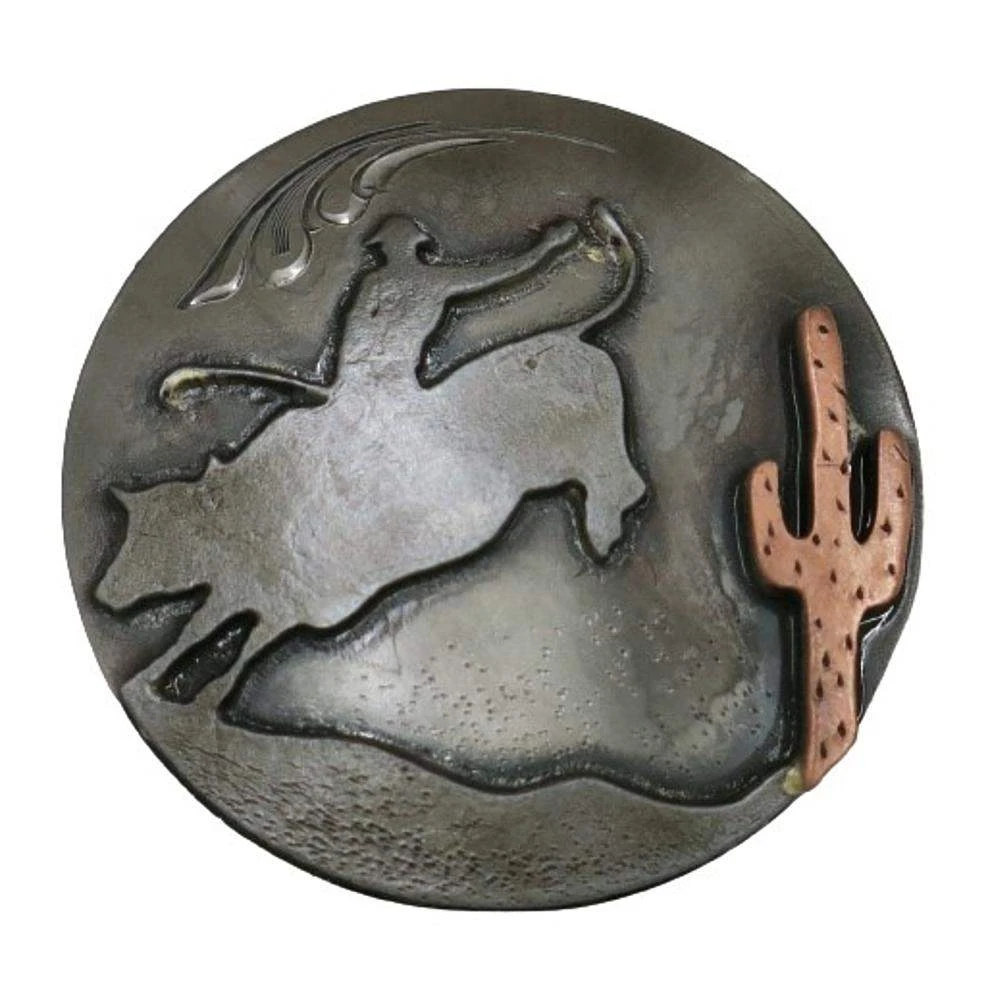 NRS Desert Cactus Bull Rider 1 1/2 Inch Concho 1 NRS Desert Cactus Bull Rider 1 1/2 Inch Concho
