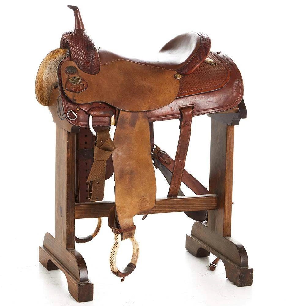 NRS Used 17in Circle Y Cutting Saddle 1 NRS Used 17in Circle Y Cutting Saddle
