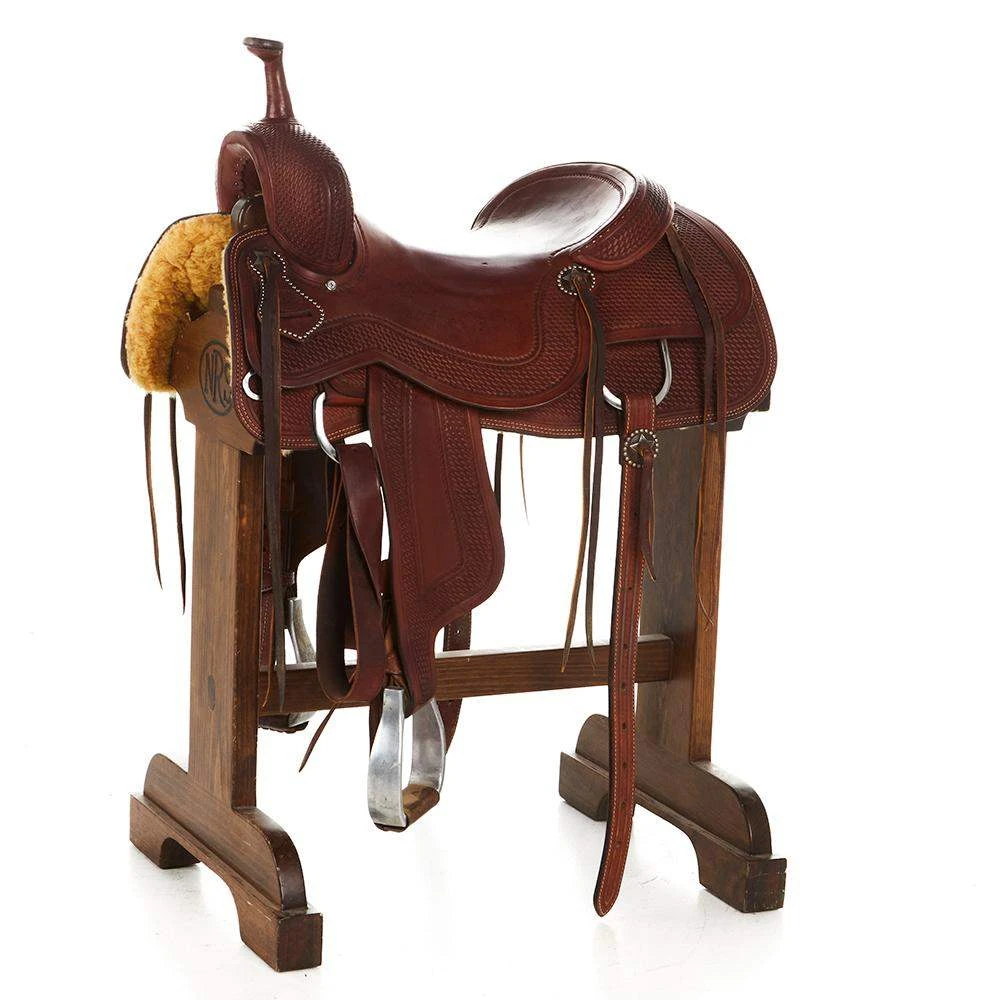 NRS Used 17in Cory Cooper Cutting Saddle 1 NRS Used 17in Cory Cooper Cutting Saddle