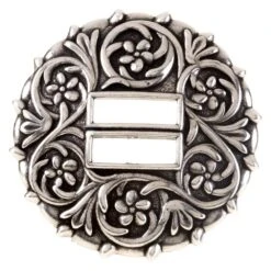 Rino Inc 1 /2in Floral Vine Scalloped Slotted Concho