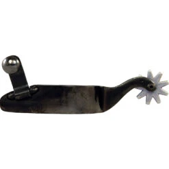 Dutton Bits 1in Black Ranch Roper Spurs