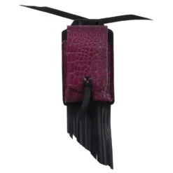 Professionals Choice Purple Fringe Leather Cell Phone Case