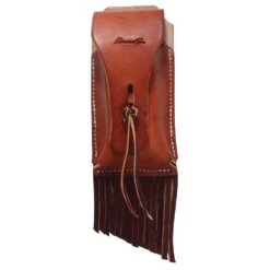 Professionals Choice Leather Powder Pouch With Fringe