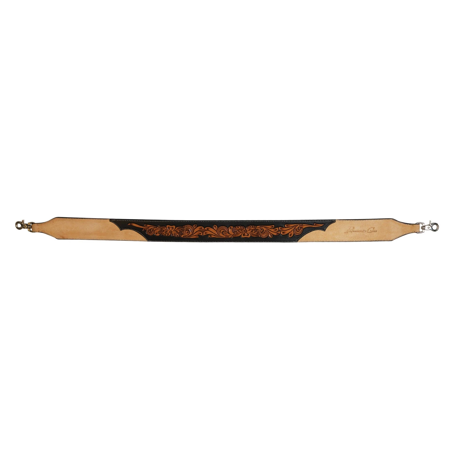 Professionals Choice Black Floral And Roughout Leather Rope Can Strap 1 Professionals Choice Black Floral And Roughout Leather Rope Can Strap