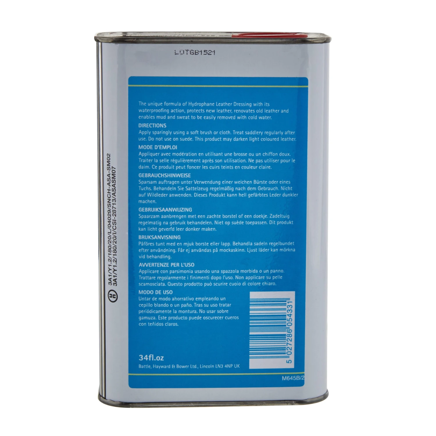 Hydrophane Leather Dressing 1 Liter 2 Hydrophane Leather Dressing 1 Liter - Image 2