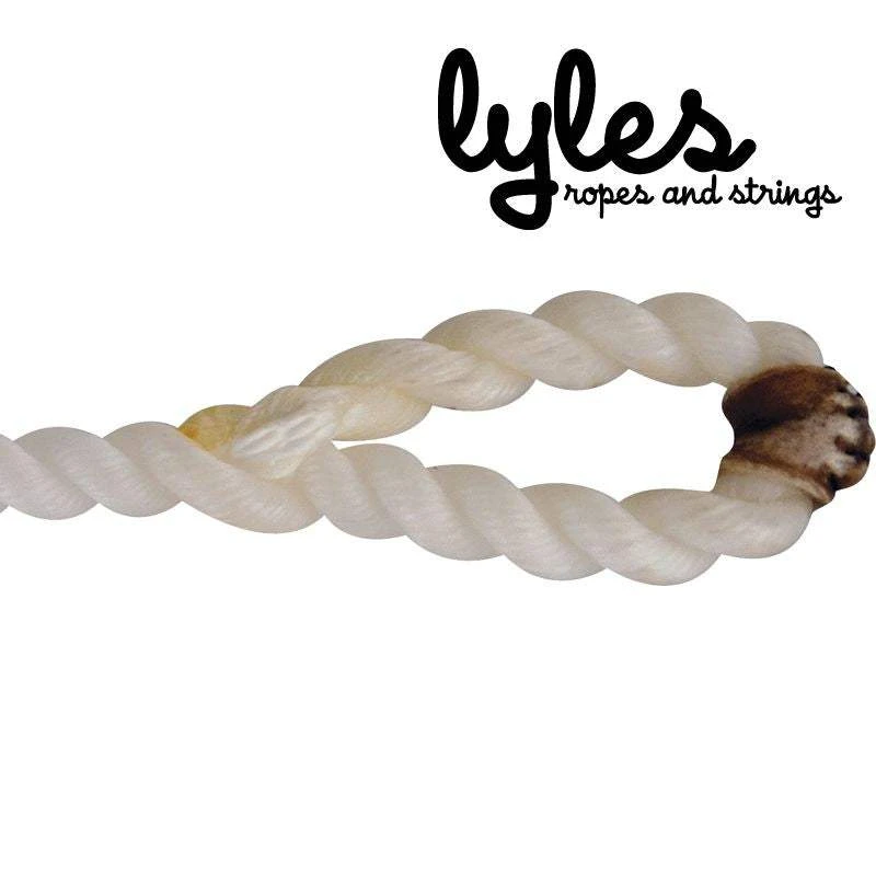 Lyles Lariats 7 1/2 Ft White Steer String 1 Lyles Lariats 7 1/2 Ft White Steer String