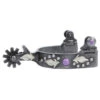 Professionals Choice Purple Dot And Feather Youth Spurs