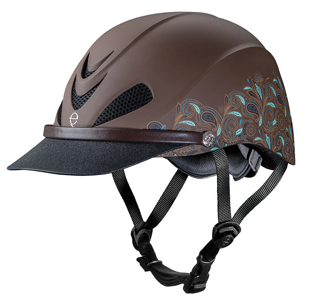 Troxel Dakota Turquoise Paisley Trail Riding Helmet 1 Troxel Dakota Turquoise Paisley Trail Riding Helmet