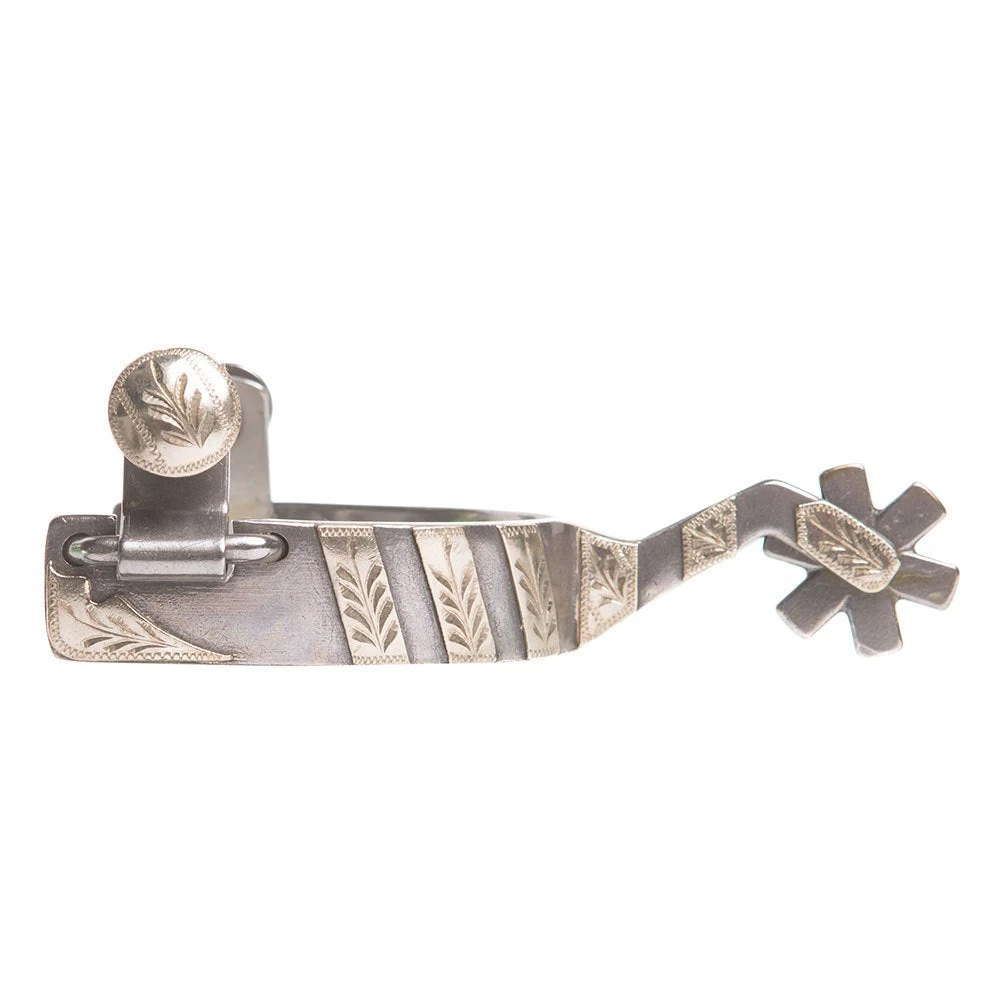 Cowpuncher Ladies Silver Bar Spurs 1 Cowpuncher Ladies Silver Bar Spurs