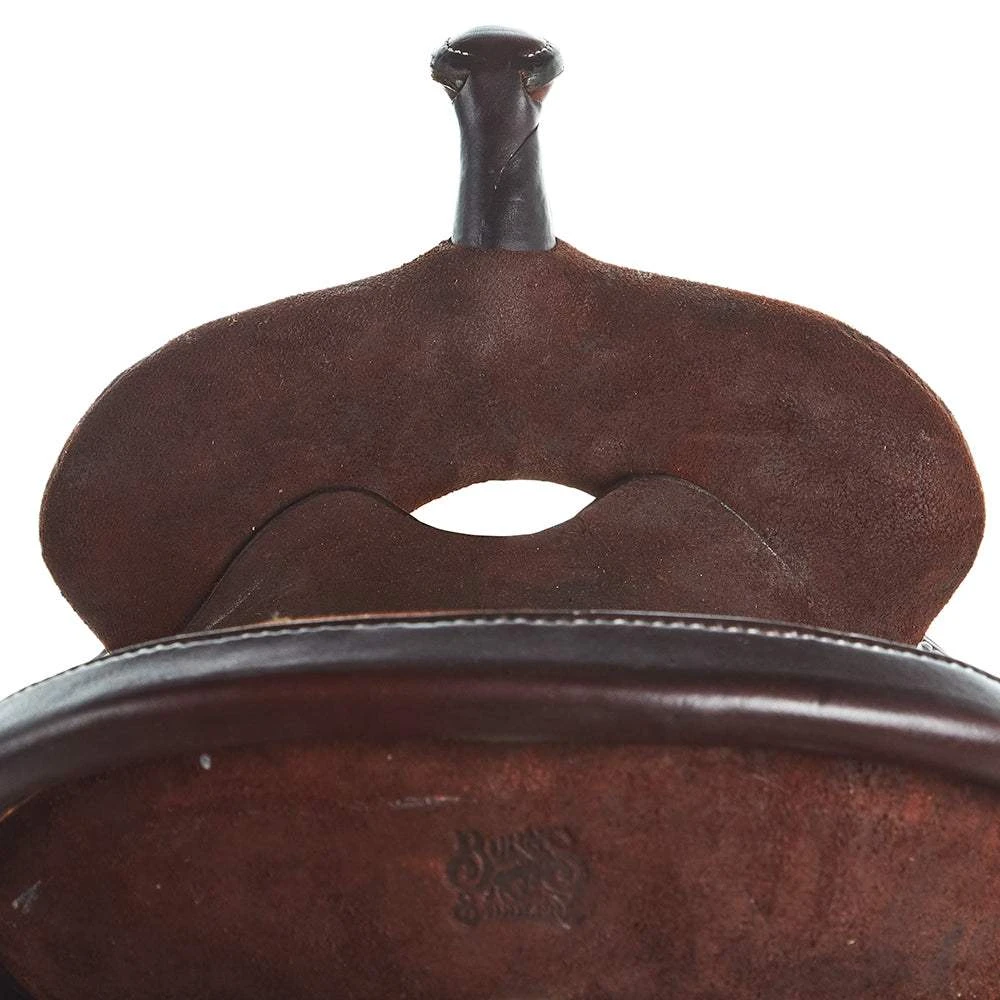 Burns Saddlery 14 1/2 Inch 20HDX Chocolate Roughout Barrel Saddle 3 Burns Saddlery 14 1/2 Inch 20HDX Chocolate Roughout Barrel Saddle - Image 3