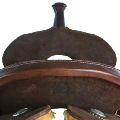 Burns Saddlery 15 Inch 30HD Chocolate Roughout Barrel Saddle -Cowboy Store BR 3000 15 30 HD 2