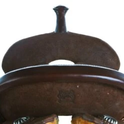 Burns Saddlery 14 Inch 20HD Chocolate Roughout Barrel Saddle -Cowboy Store BR 3001 14 20 HD 2