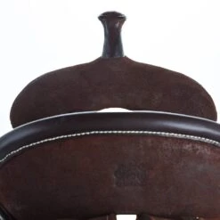 Burns Saddlery 14 Inch 30HDX Chocolate Roughout Barrel Saddle -Cowboy Store BR 3020 14 30 HDX 2