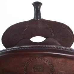 Burns Saddlery 14 Inch 20FD Chocolate Roughout Barrel Saddle 5 Burns Saddlery 14 Inch 20FD Chocolate Roughout Barrel Saddle -Cowboy Store BR 3078 140 20 FD 2
