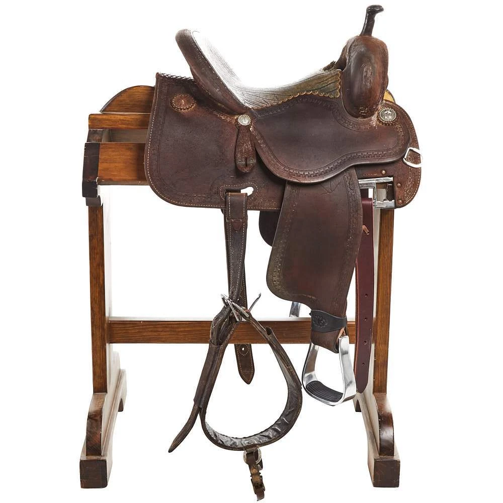 NRS Used 14in Martin Crown C Barrel Saddle 2 NRS Used 14in Martin Crown C Barrel Saddle - Image 2