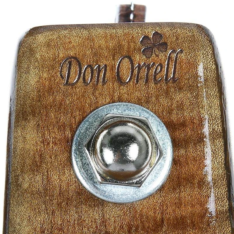 Don Orrell Stirrups Premier Tiger Maple 3in Deep Roper Stirrup 2 Don Orrell Stirrups Premier Tiger Maple 3in Deep Roper Stirrup - Image 2