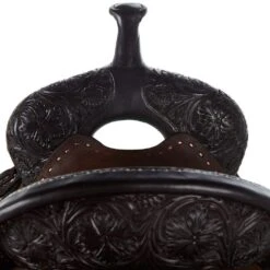 Martin Saddlery 1/8 Breed Chocolate Wyoming Flower BTR Barrel Saddle -Cowboy Store NRS 66 8239 03