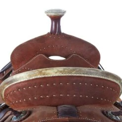 Martin Saddlery Martin Saddlery Chestnut Hard Seat Team Roper -Cowboy Store NRS 6742 2