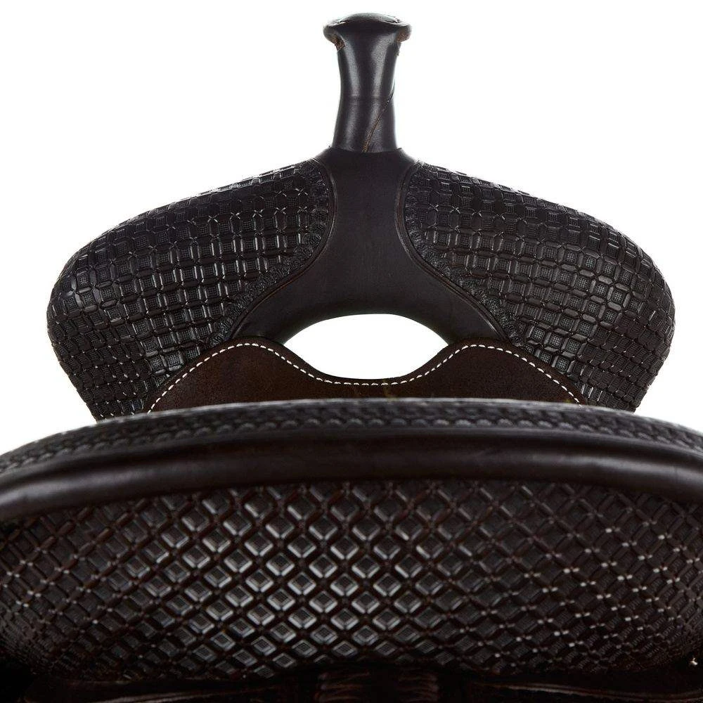 Martin Saddlery Martin Saddlery Chocolate 1/2 Breed Stingray Barrel Saddle 3 Martin Saddlery Martin Saddlery Chocolate 1/2 Breed Stingray Barrel Saddle - Image 3