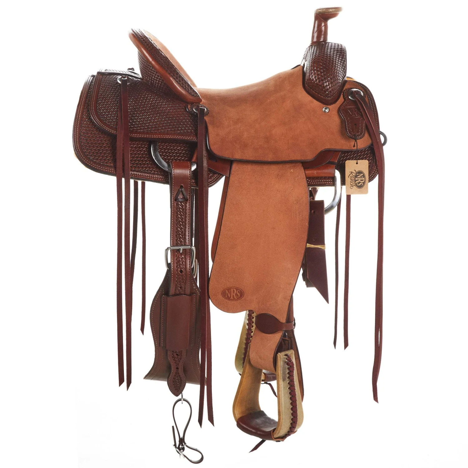 Reinsman Heavy Oil 1/2 Breed Mini Basket Stamp Team Roper 2 Reinsman Heavy Oil 1/2 Breed Mini Basket Stamp Team Roper - Image 2