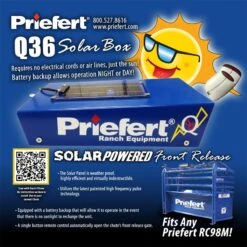 Priefert Q36 Solar Powered Control Box -Cowboy Store Q36