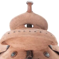Tough 1 Branson 10in. Youth Roughout Barrel Saddle With Buckstitch -Cowboy Store RK2970 31
