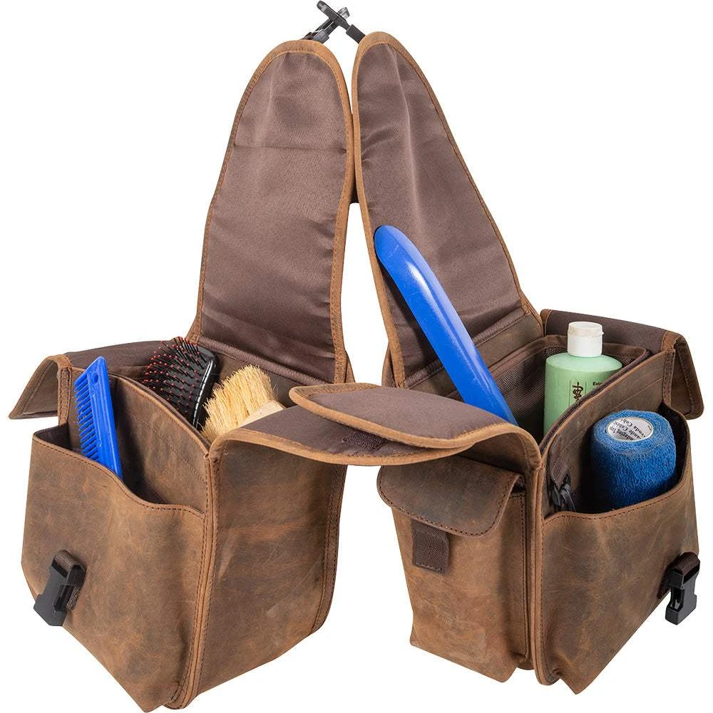 Distressed Leather Medium Rear Bag 2 Distressed Leather Medium Rear Bag - Image 2