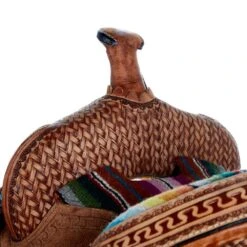 Tough 1 13in. Woven Serape Seat Barrel Saddle 6 Tough 1 13in. Woven Serape Seat Barrel Saddle -Cowboy Store SR1610 32