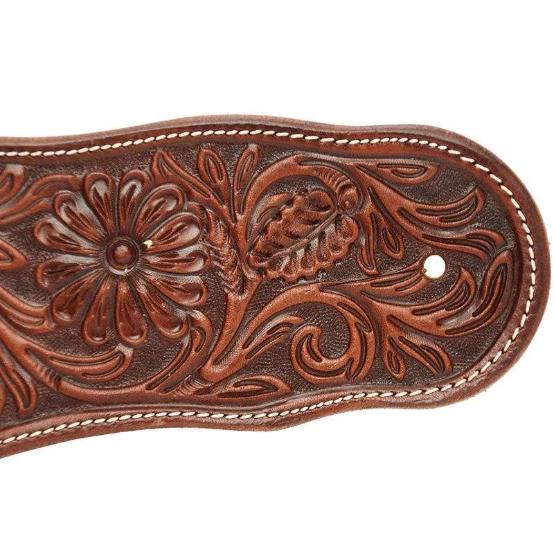 Martin Saddlery Men's Chocolate Mountain Daisy Dove Wing Spur Straps 4 Martin Saddlery Men's Chocolate Mountain Daisy Dove Wing Spur Straps - Image 4