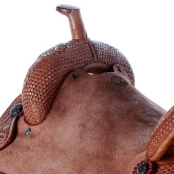 Tomahawk Floral And Basket Combo Tooled Barrel Saddle -Cowboy Store TH 009 03