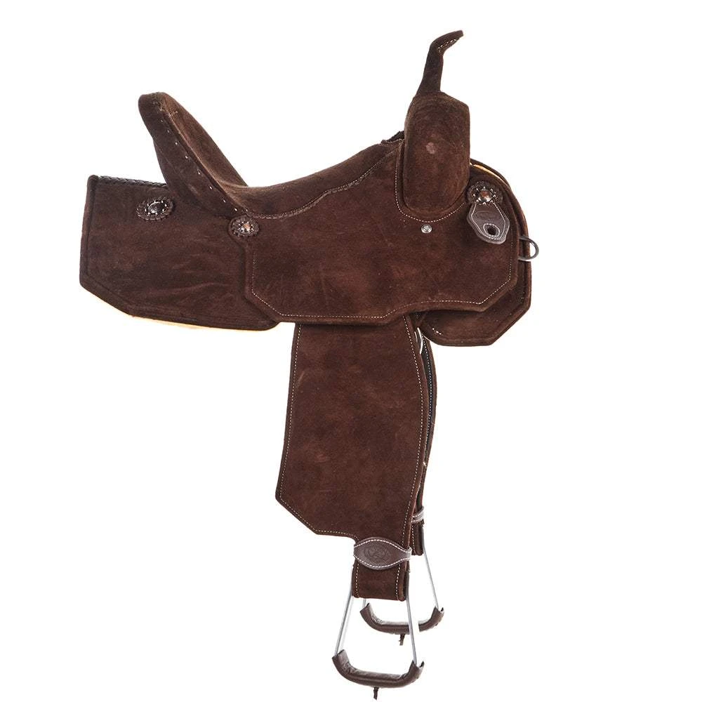 Tomahawk Chocolate Roughout 13 1/2 Inch Lightweight Barrel Saddle 2 Tomahawk Chocolate Roughout 13 1/2 Inch Lightweight Barrel Saddle - Image 2
