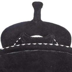 Tomahawk Black Roughout 14 Inch Lightweight Barrel Saddle With Buckstitch -Cowboy Store TH BAL00614W45 2