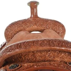 Tomahawk 7/8 Breed Floral Natural Team Roper 5 Tomahawk 7/8 Breed Floral Natural Team Roper -Cowboy Store TMK MTM F06 78N 03